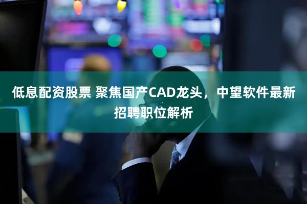 低息配资股票 聚焦国产CAD龙头，中望软件最新招聘职位解析