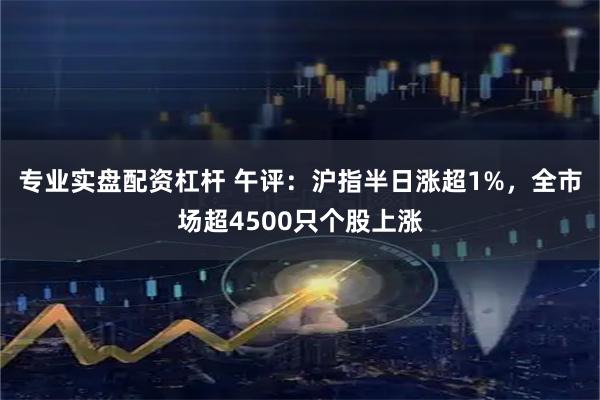 专业实盘配资杠杆 午评：沪指半日涨超1%，全市场超4500只个股上涨
